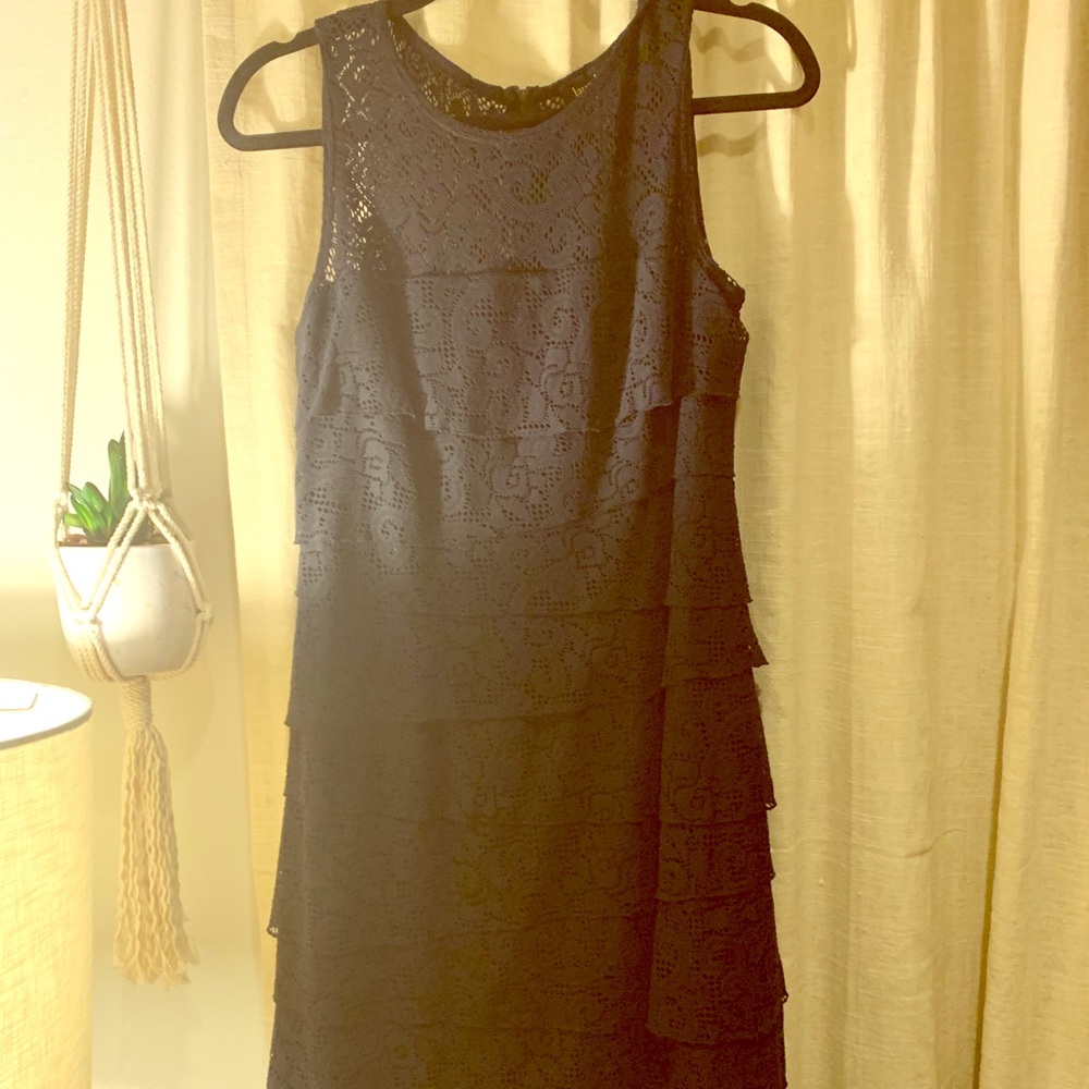 Black lace dress
